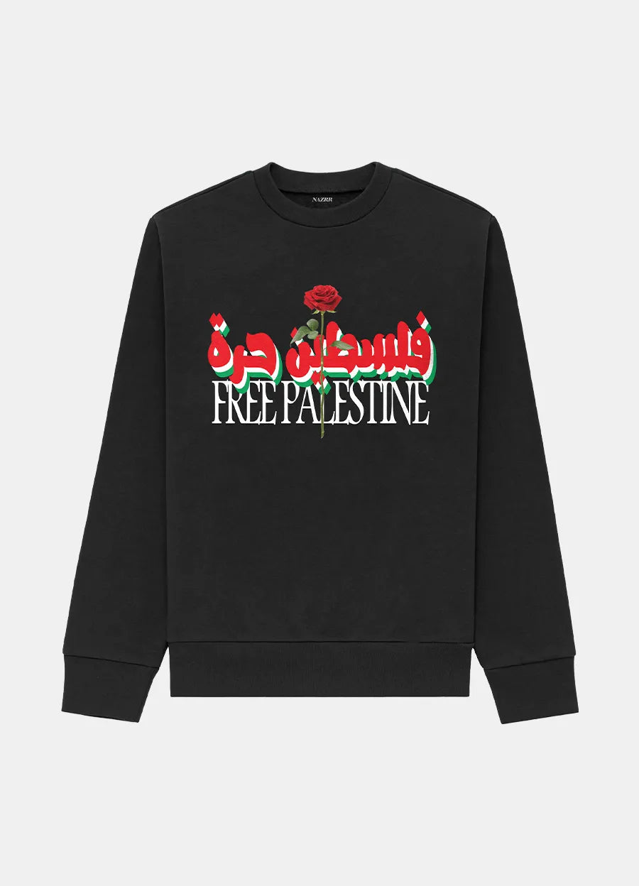 ROSE PALESTINE CREWNECK