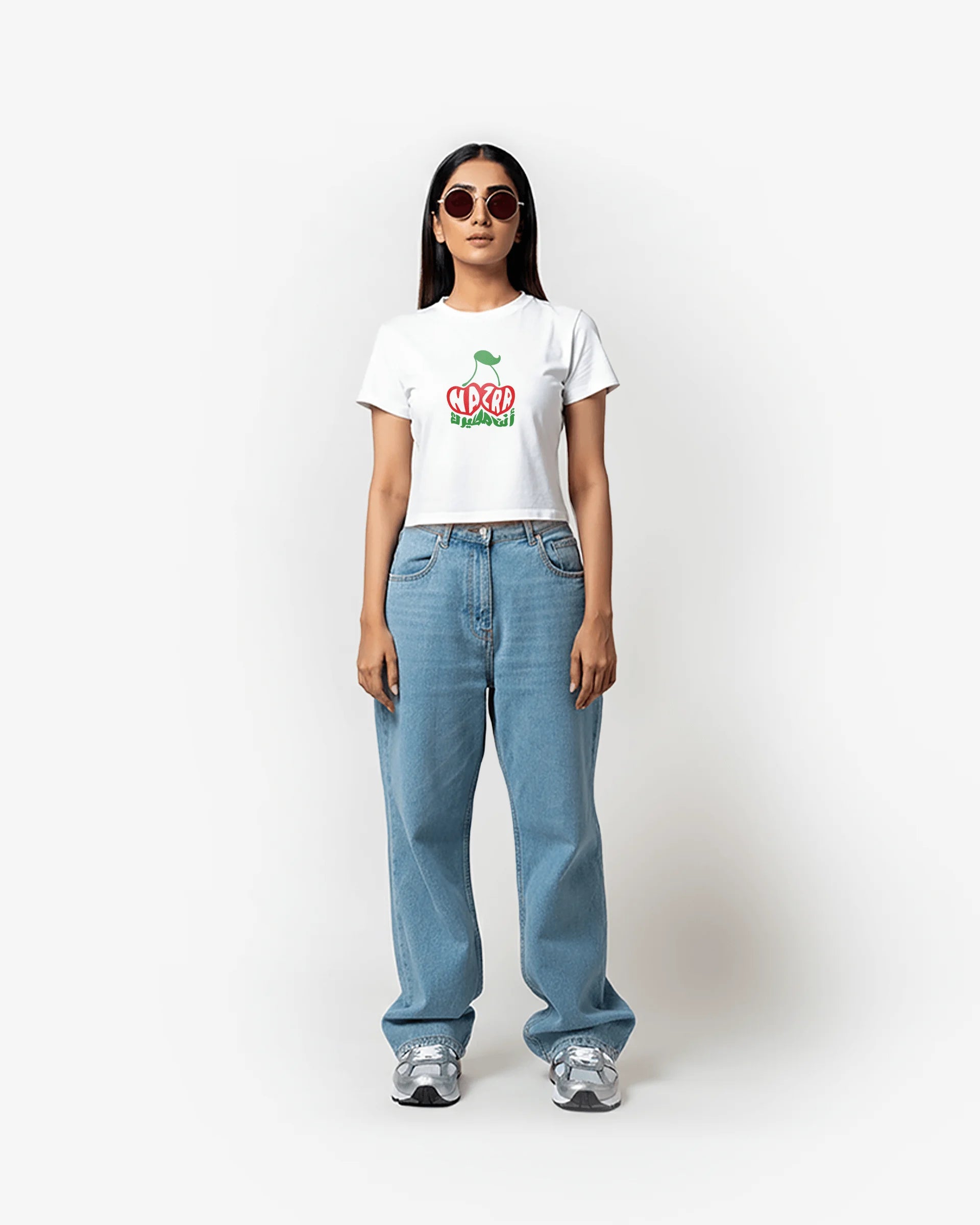 WOMEN CHERRY WAIST TEE