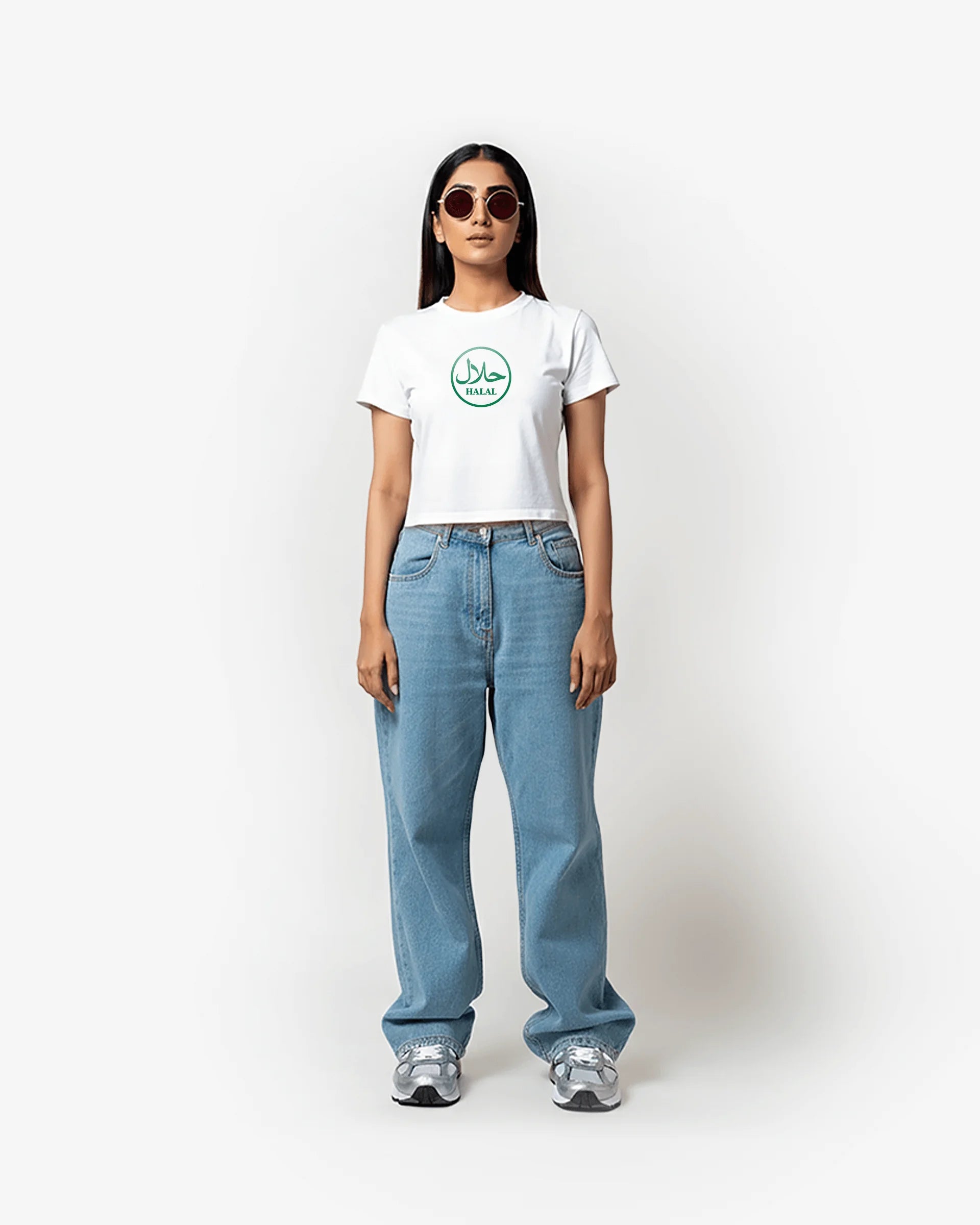 WOMEN HALAL LOGO WAIST TEE